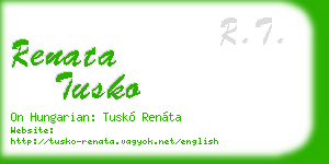 renata tusko business card