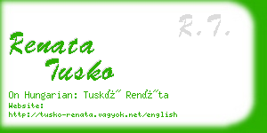 renata tusko business card